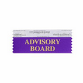 Advisory Board Award Ribbon w/ Gold Foil Imprint (4"x1 5/8")